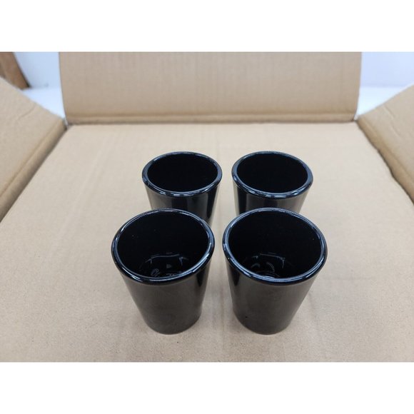 Shot Glass Black Libbey Shot glasses Set Of 4 New Tequila Vodka Whiskey A3 - Picture 2 of 7
